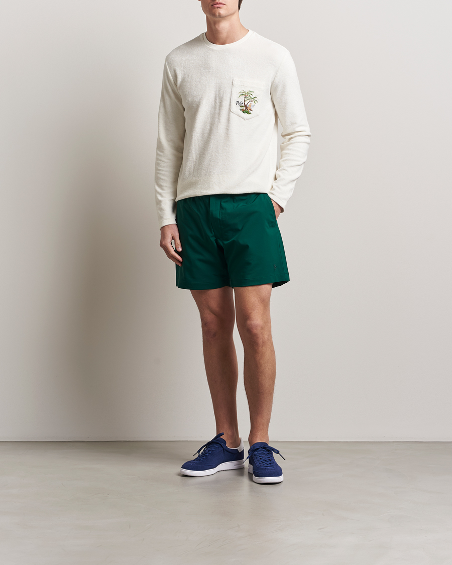 Herren | T-Shirts | Polo Ralph Lauren | Cotton Terry Printed Long Sleeve T-Shirt Nevis