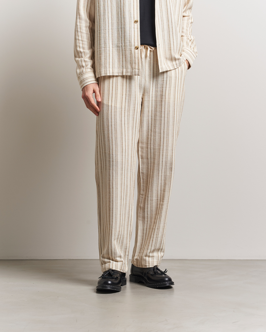 Herren | Hosen | LES DEUX | Houston Stripe Cotton Pants Ivory