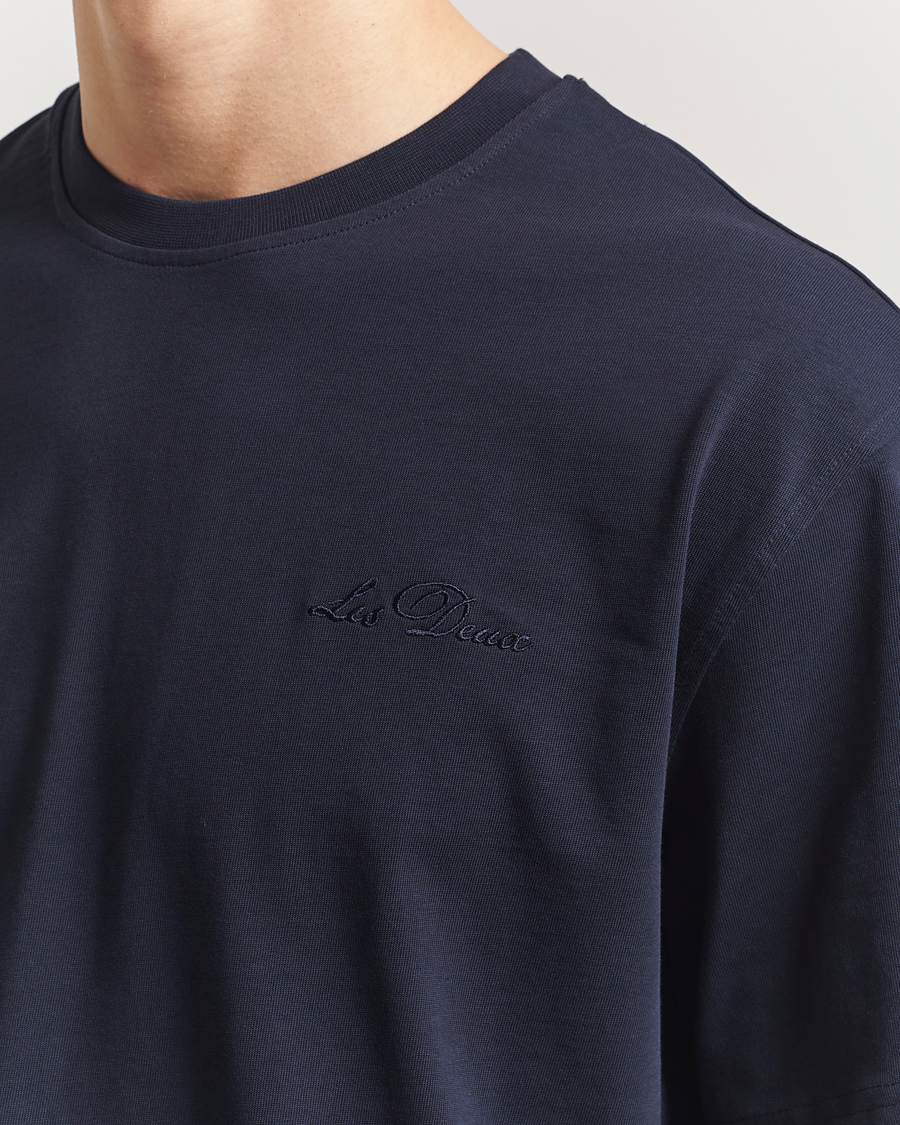 Herren | T-Shirts | LES DEUX | Crew T-Shirt Dark Navy