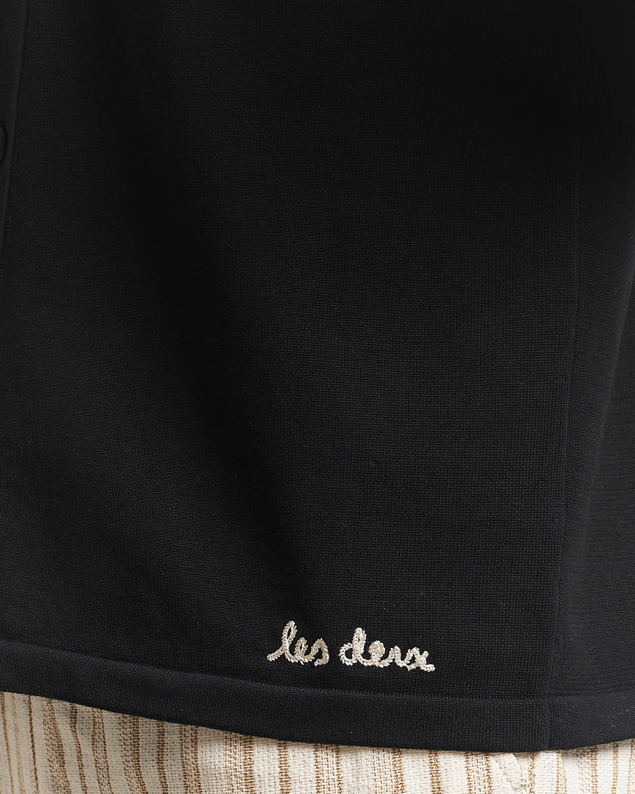 Herren | Hemden | LES DEUX | Geoffery Short Sleeve Knitted Shirt Black