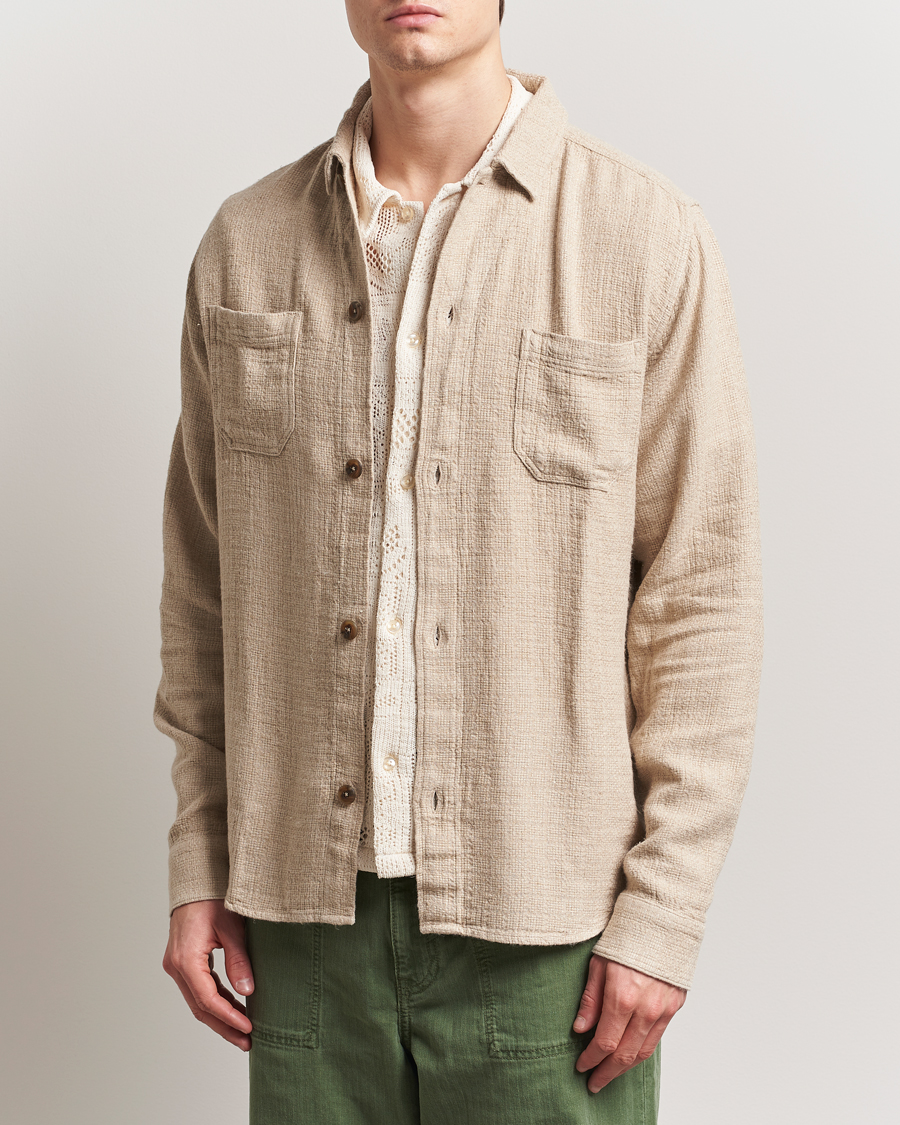 Herren | Hemden | LES DEUX | Hamilton Viscose/Linen Overshirt Light Sand