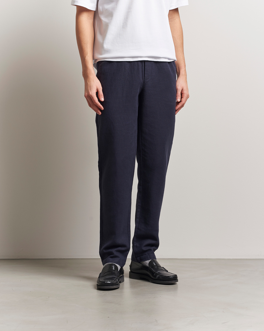 Herren | Hosen | LES DEUX | Patrick Linen Pants Navy