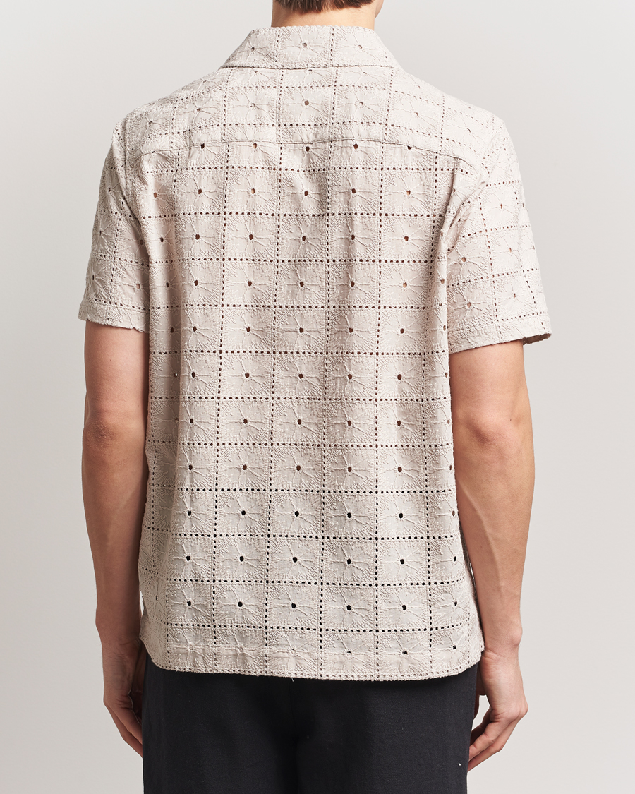 Herren | Hemden | LES DEUX | Hector Anglaise Short Sleeve Shirt Light Sand