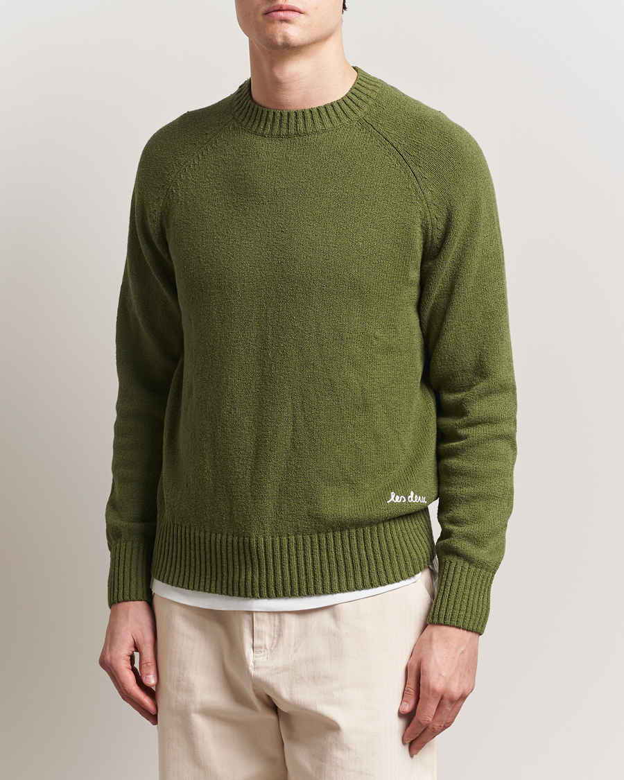 Herren | Pullover | LES DEUX | Brad Knitted Roundneck Chive Green