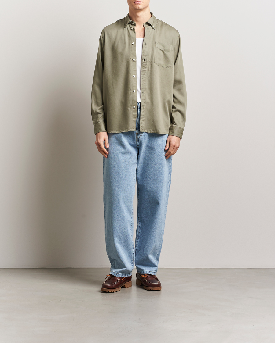Herren | Hemden | LES DEUX | Kent Tencel Shirt Lichen Green