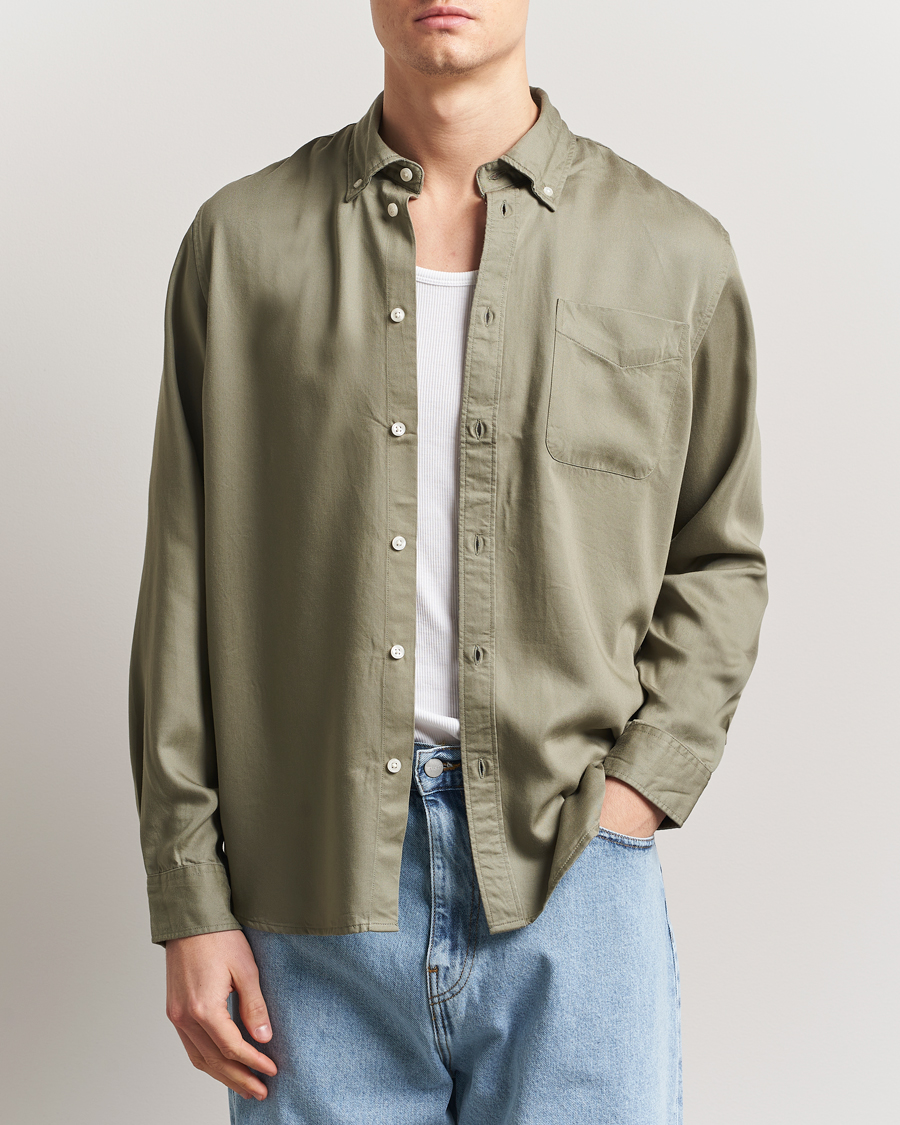 Herren | Hemden | LES DEUX | Kent Tencel Shirt Lichen Green