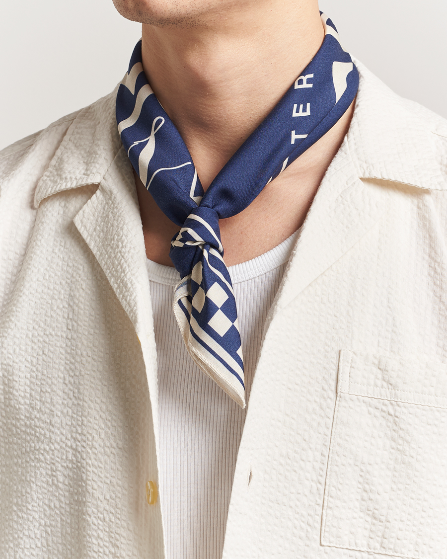 Herren | Les Deux Goods Tencel Neckercheif Blue | LES DEUX | Goods Tencel Neckercheif Blue
