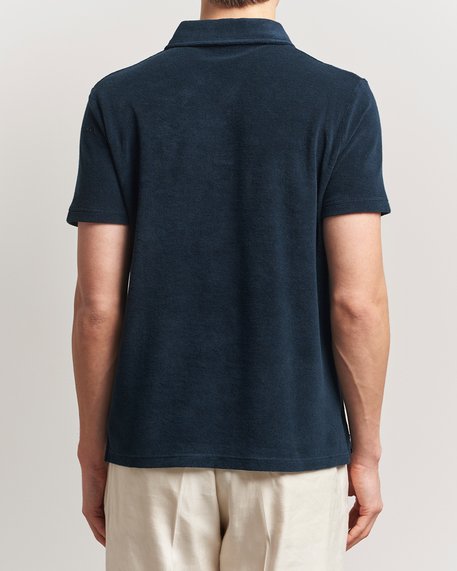 Herren | Poloshirts | Altea | Terry Cotton Polo Navy
