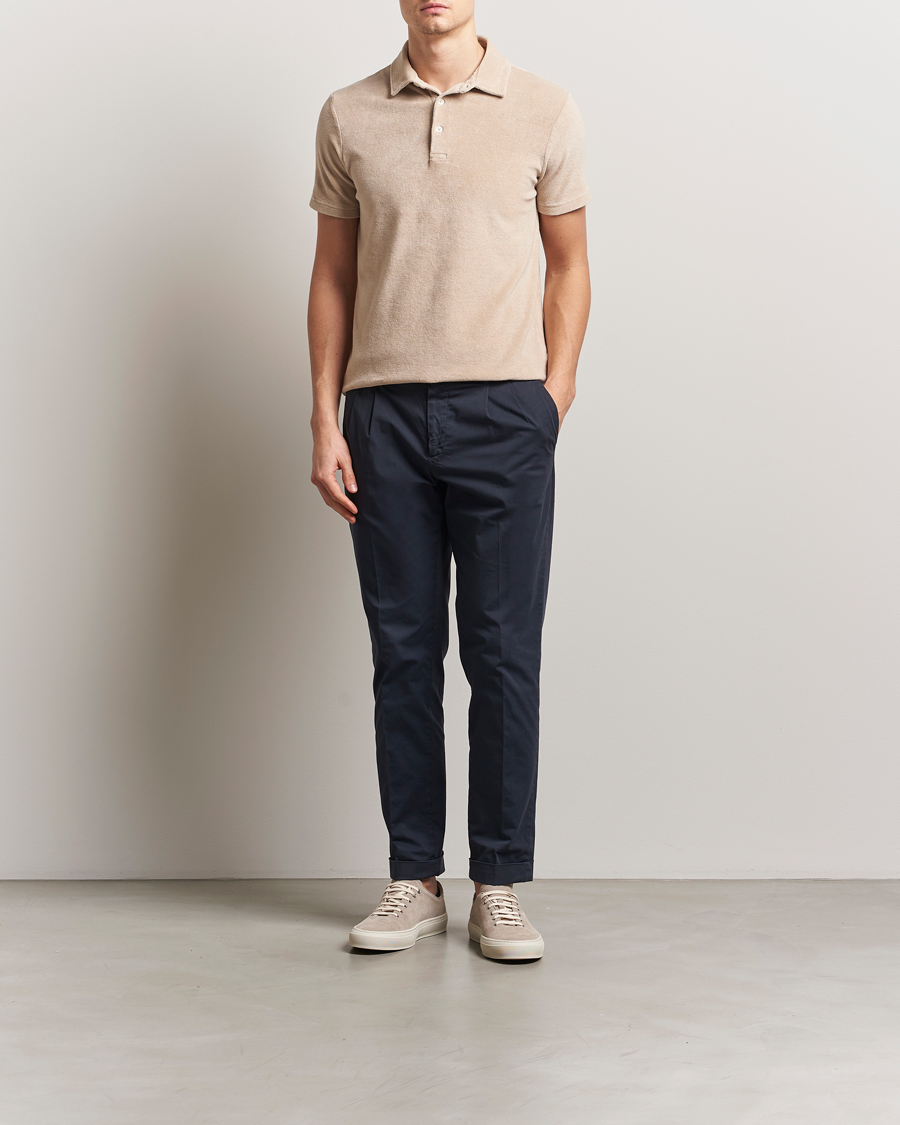 Herren | Poloshirts | Altea | Terry Cotton Polo Beige