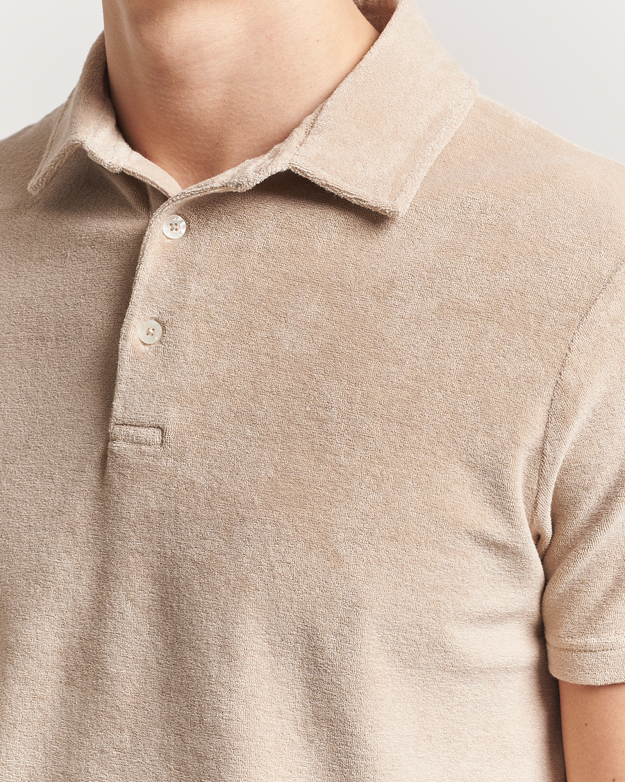 Herren | Poloshirts | Altea | Terry Cotton Polo Beige