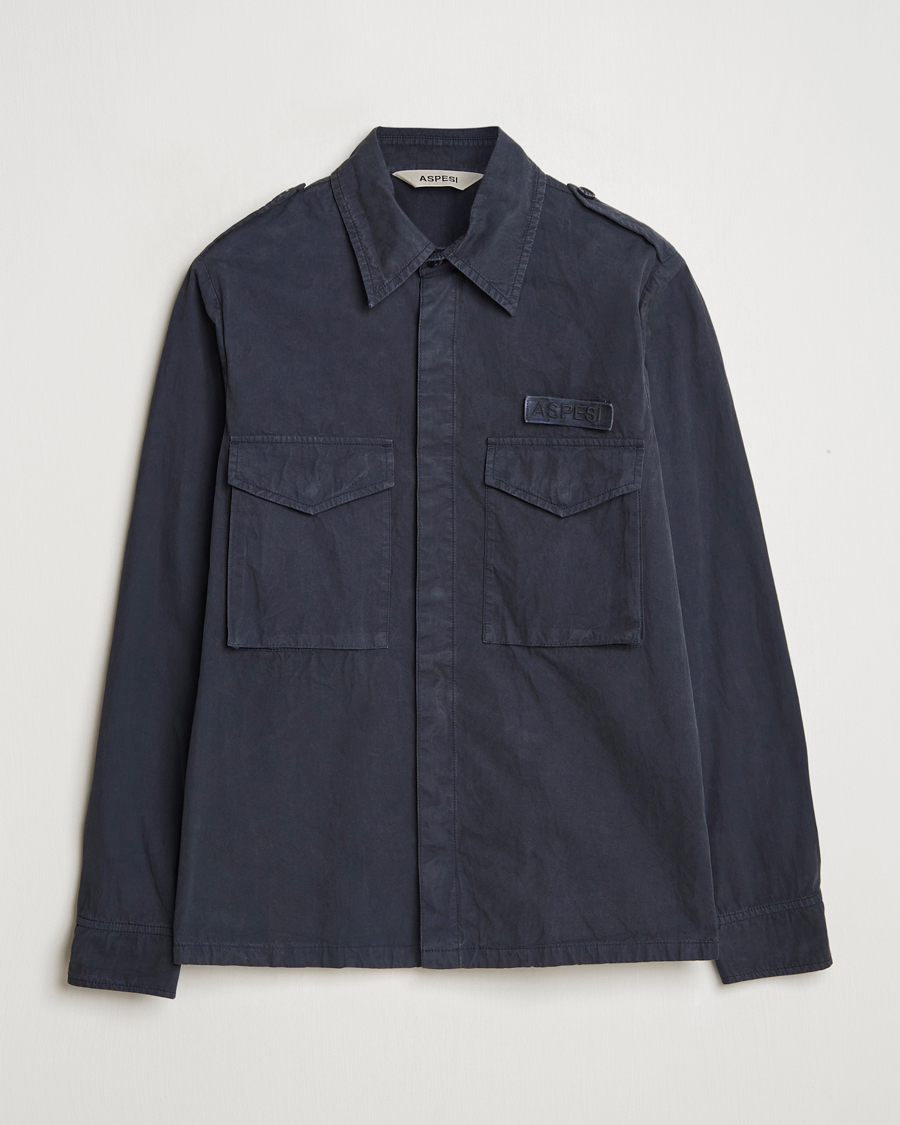 Herren | Jacken | Aspesi | Cotton Field Shirt Navy