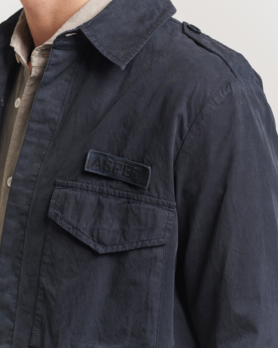 Herren | Jacken | Aspesi | Cotton Field Shirt Navy