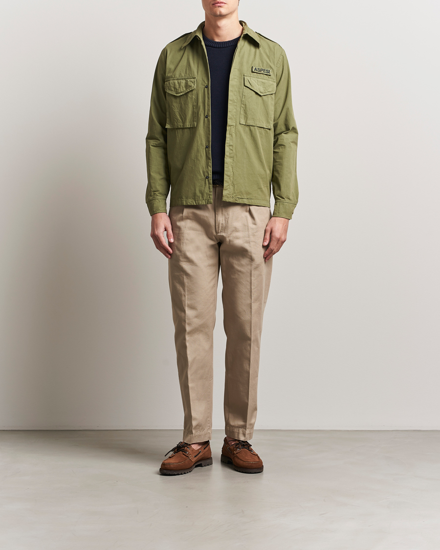 Herren | Jacken | Aspesi | Cotton Field Shirt Military