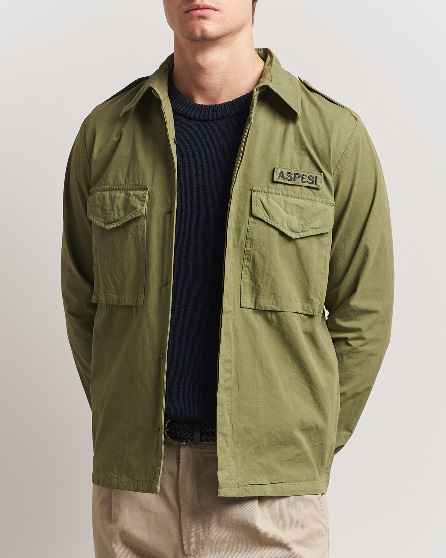 Herren | Jacken | Aspesi | Cotton Field Shirt Military