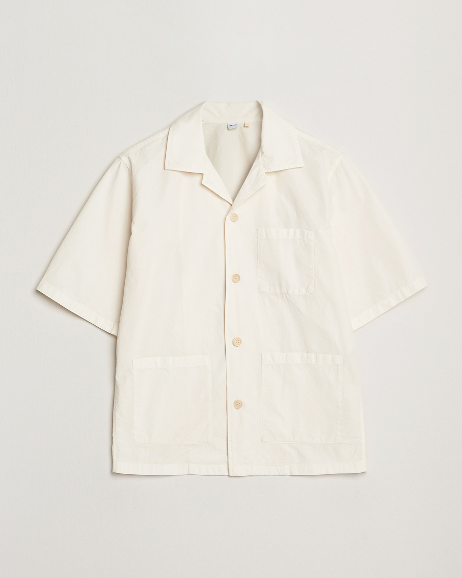 Herren | Hemden | Aspesi | Short Sleeve Utility Shirt Light Beige