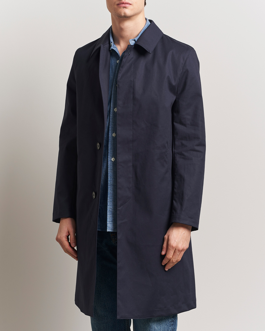 Herren | Jacken | Mackintosh | Dunkeld Car Coat Navy