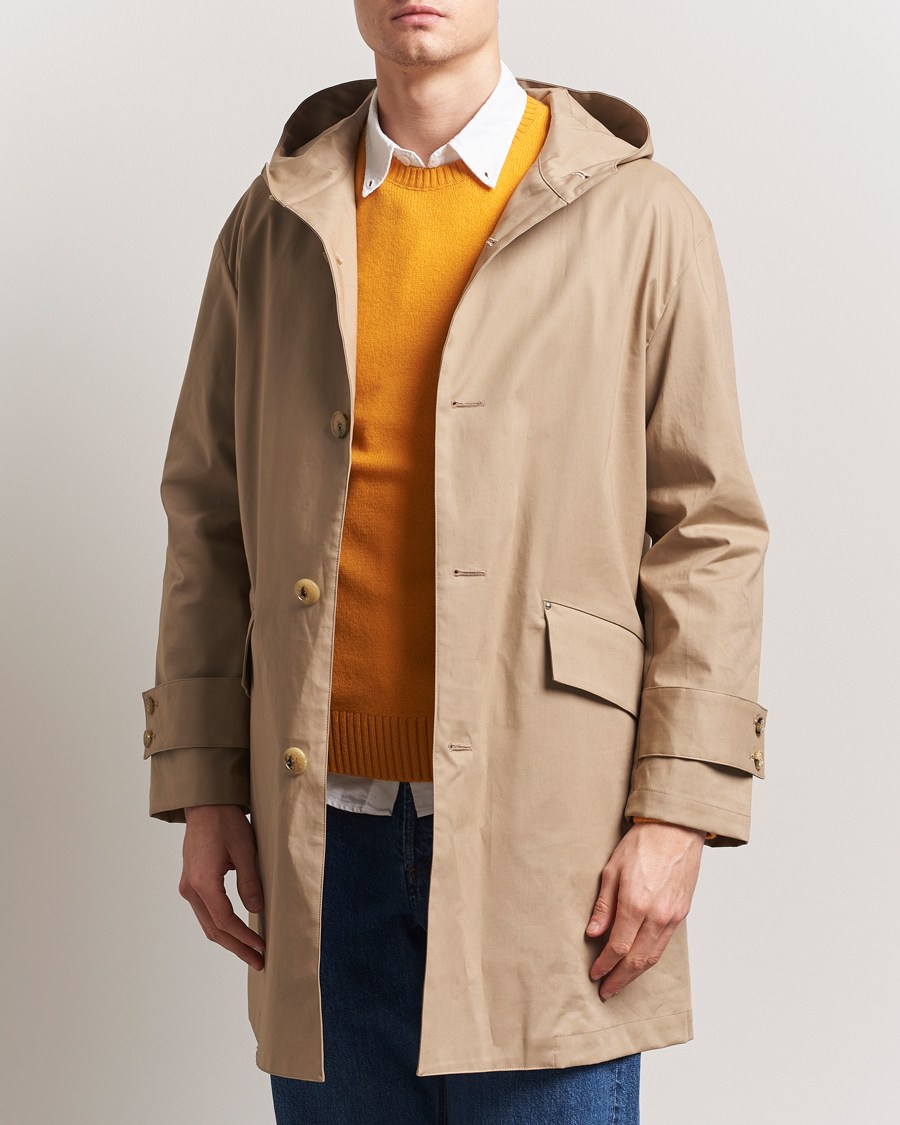 Herren | Jacken | Mackintosh | Humbie GTS Hooded Car Coat Fawn