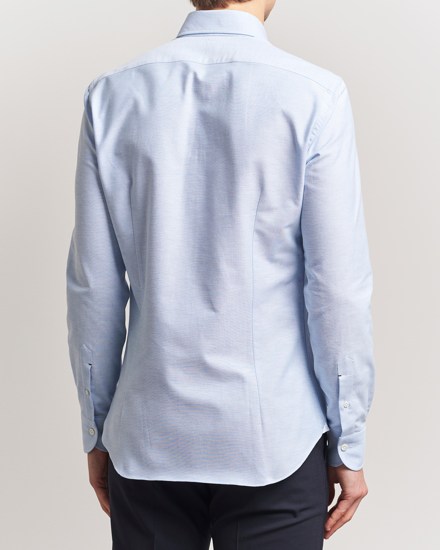 Herren | Hemden | Mazzarelli | Soft Oxford Button Down Shirt Light Blue