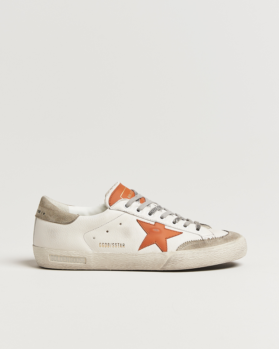 Herren | Sneaker | Golden Goose | Super-Star Sneakers White/Orange