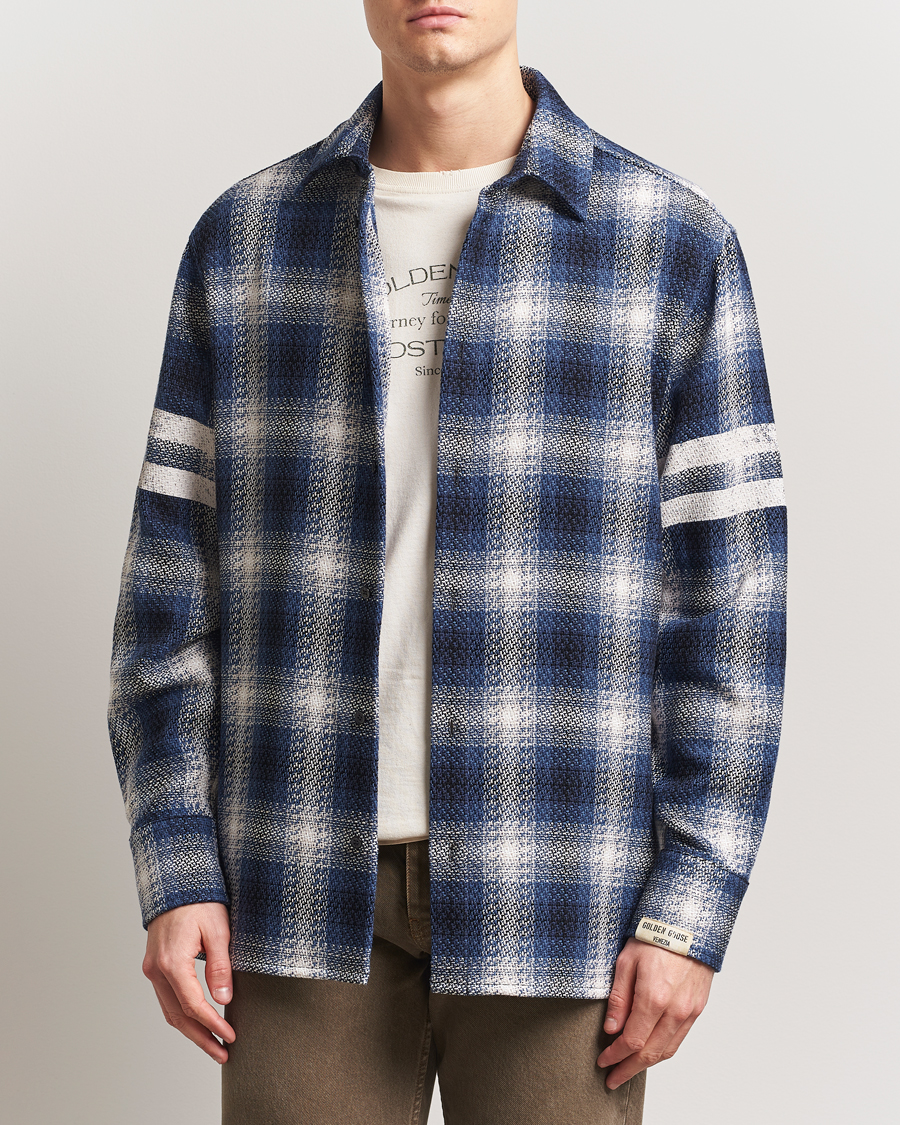 Herren | Hemden | Golden Goose | Heavy Check Overshirt Ice/Indigo