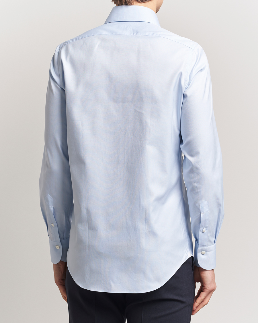 Herren | Hemden | Finamore Napoli | Milano Slim Royal Oxford Dress Shirt Light Blue