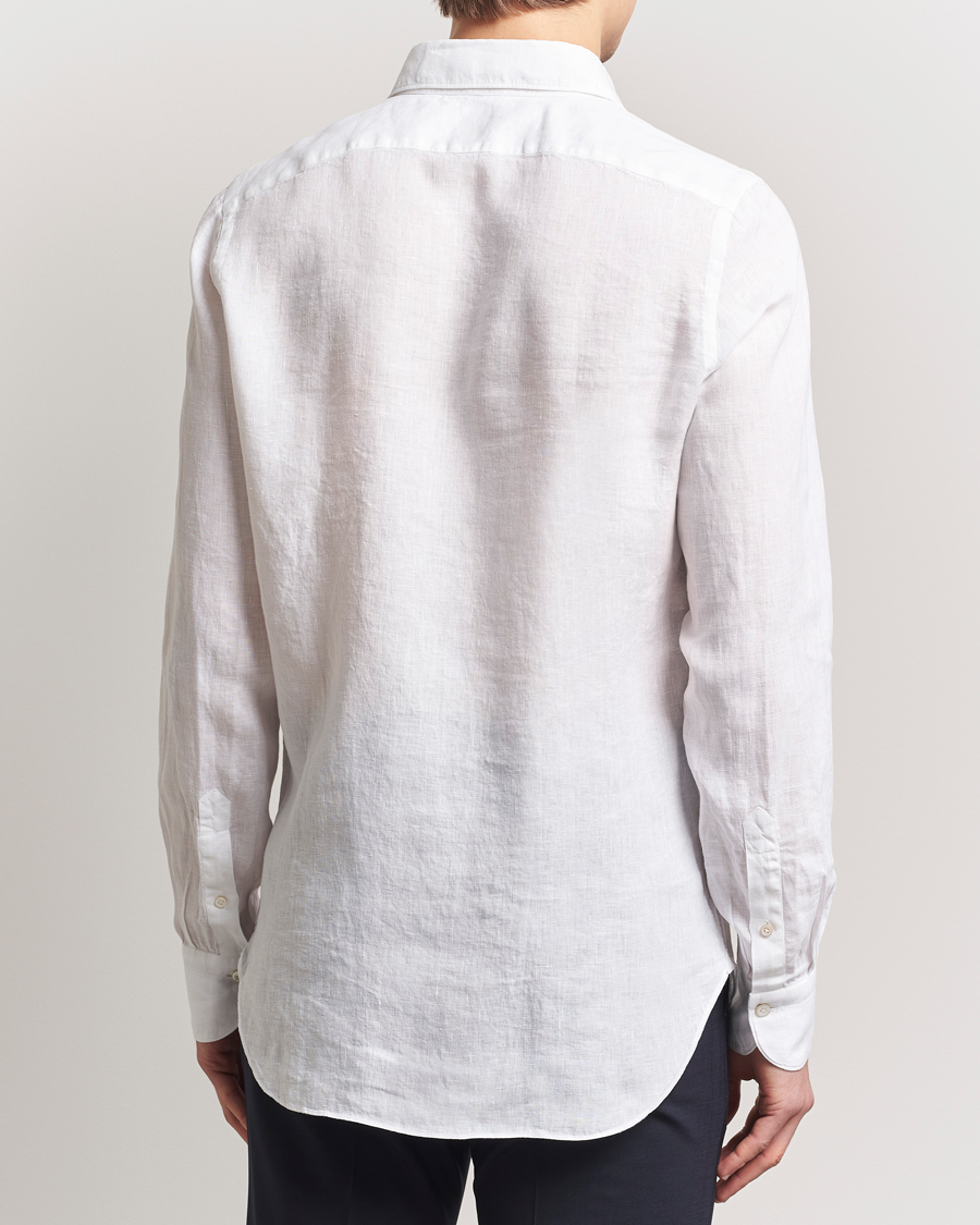 Herren | Hemden | Finamore Napoli | Gaeta Linen Shirt White
