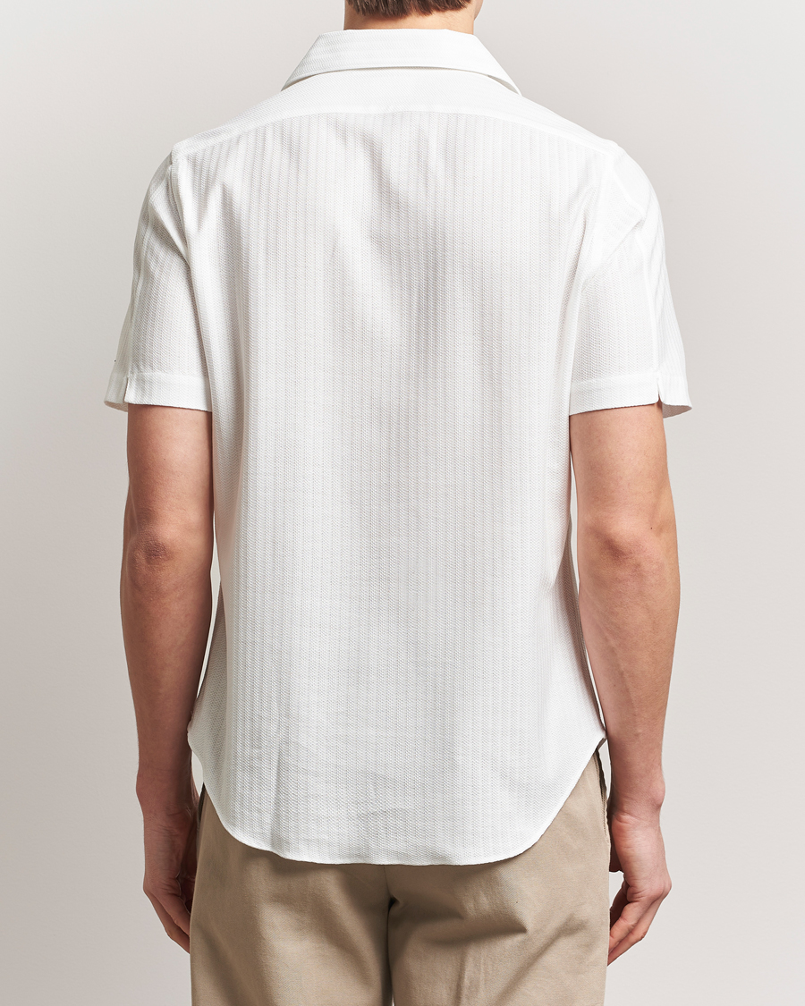 Herren | Hemden | Finamore Napoli | Vico Jersey Short Sleeve Polo White