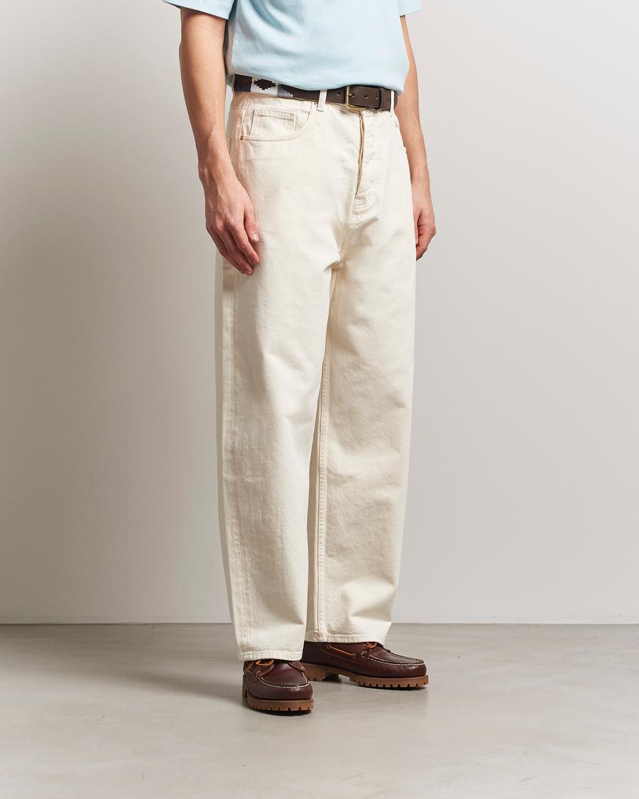 Herren | Jeans | Drôle de Monsieur | Wide Fit Jeans Off White