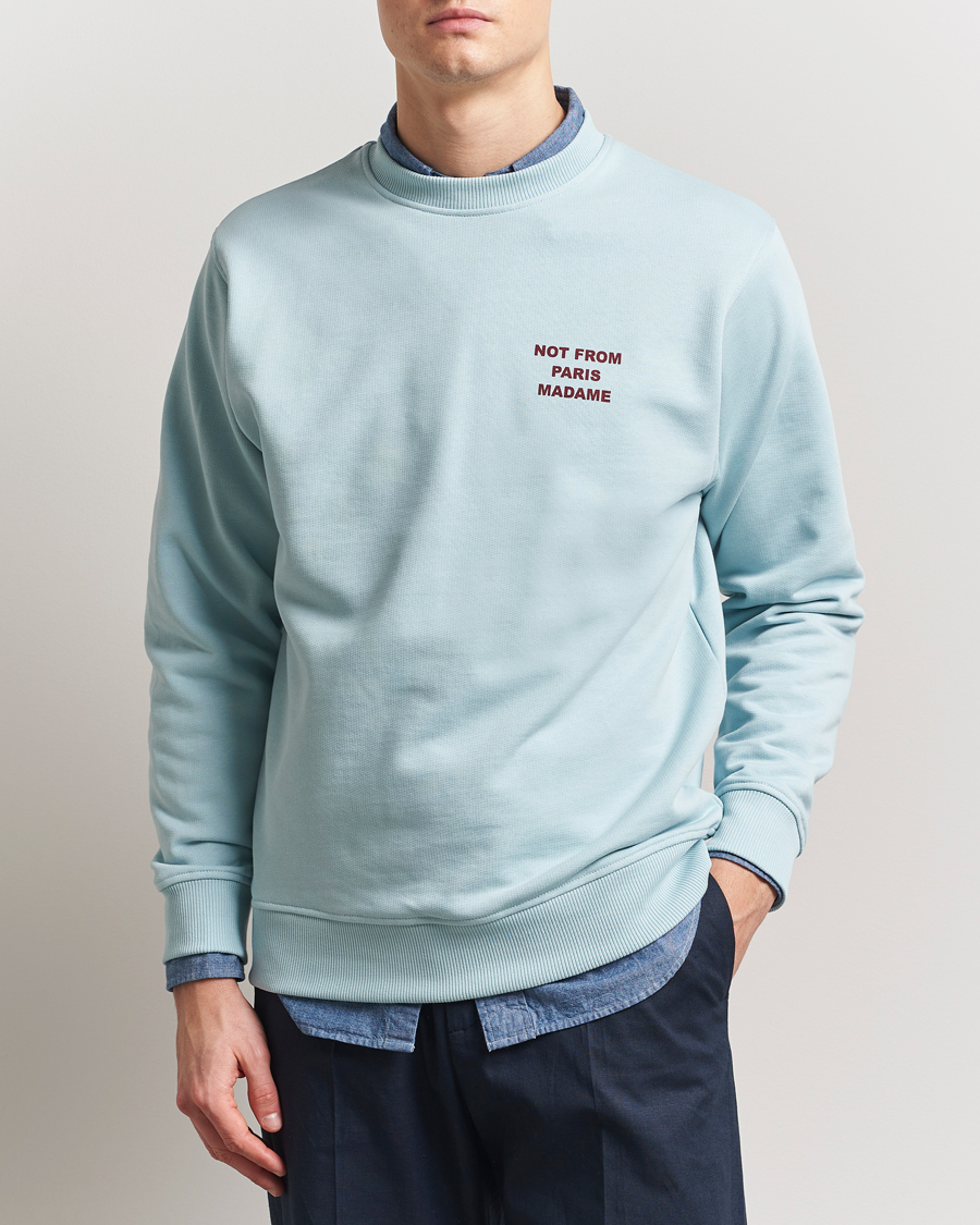 Herren | Pullover | Drôle de Monsieur | Slogan Sweatshirt Light Blue