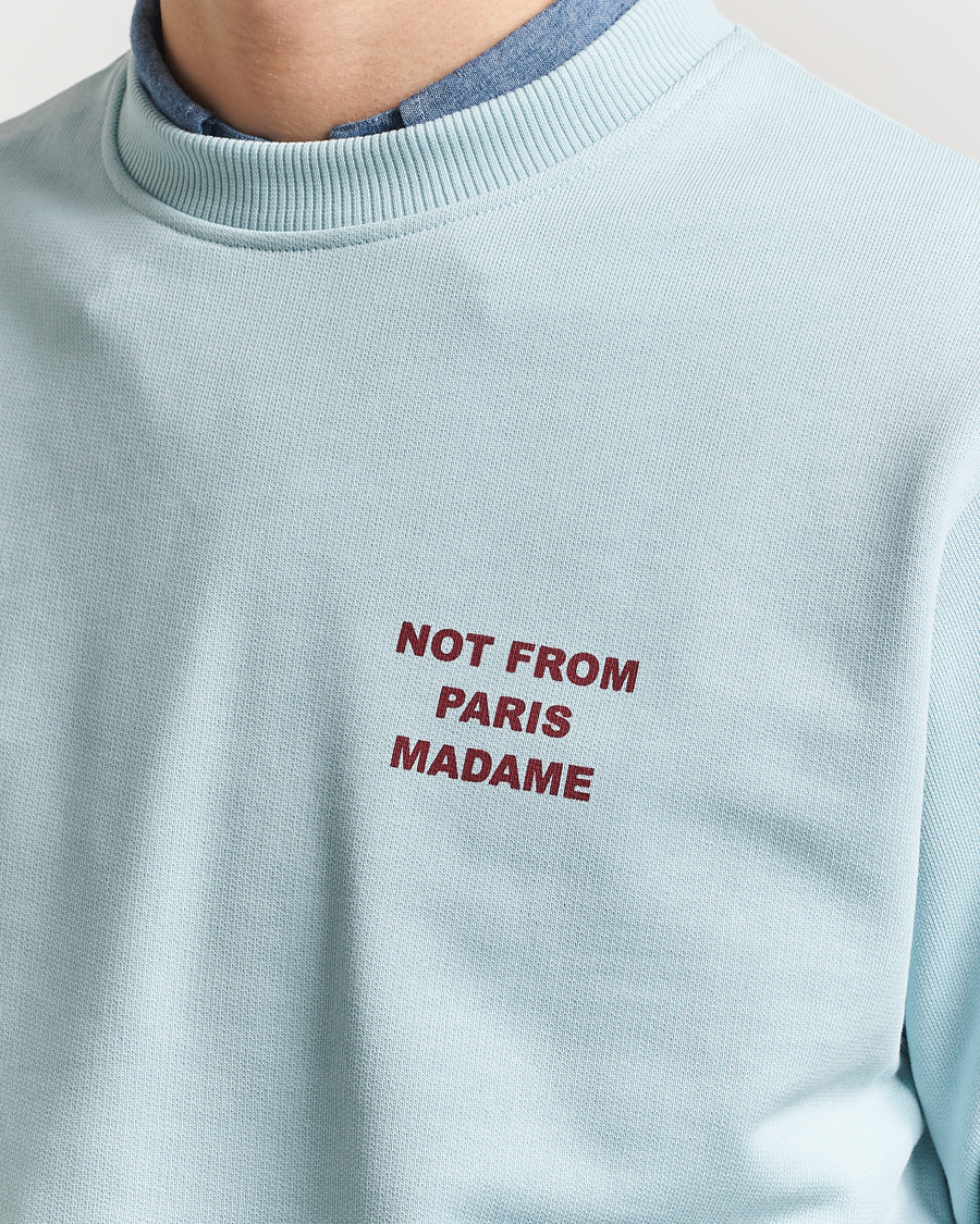 Herren | Pullover | Drôle de Monsieur | Slogan Sweatshirt Light Blue