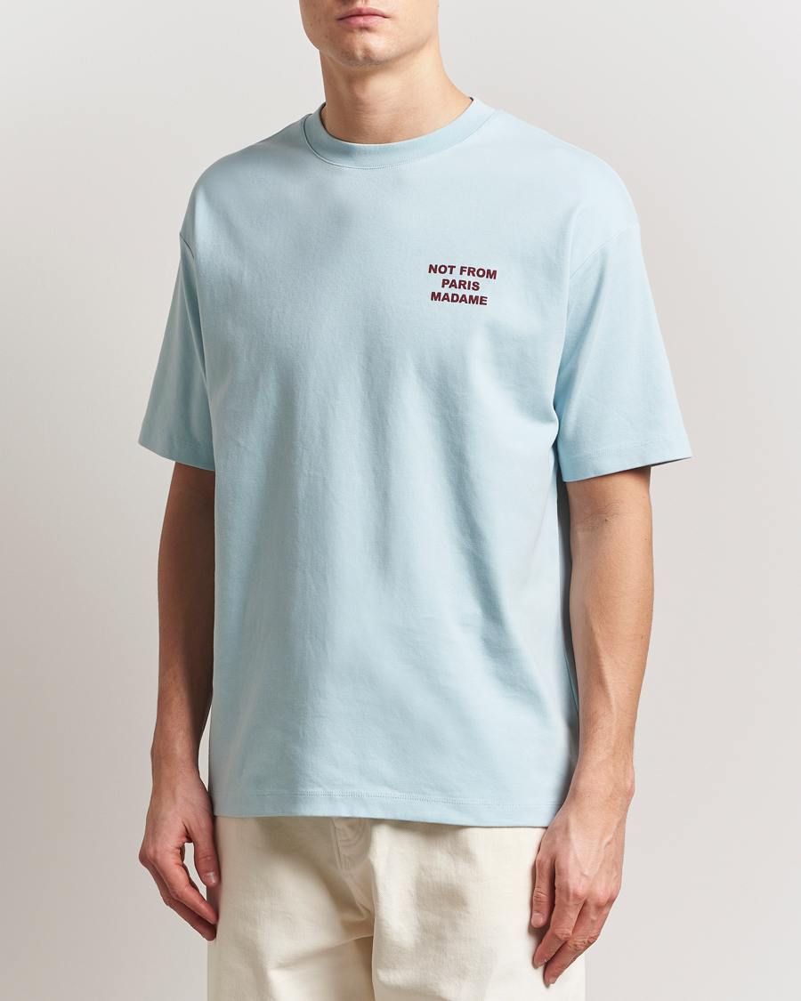 Herren | T-Shirts | Drôle de Monsieur | Slogan T-Shirt Light Blue