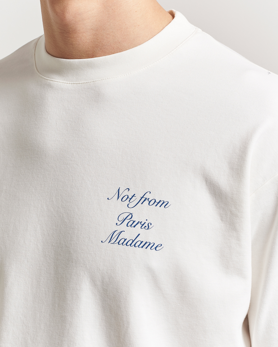 Herren | T-Shirts | Drôle de Monsieur | Slogan Cursive T-Shirt Off White