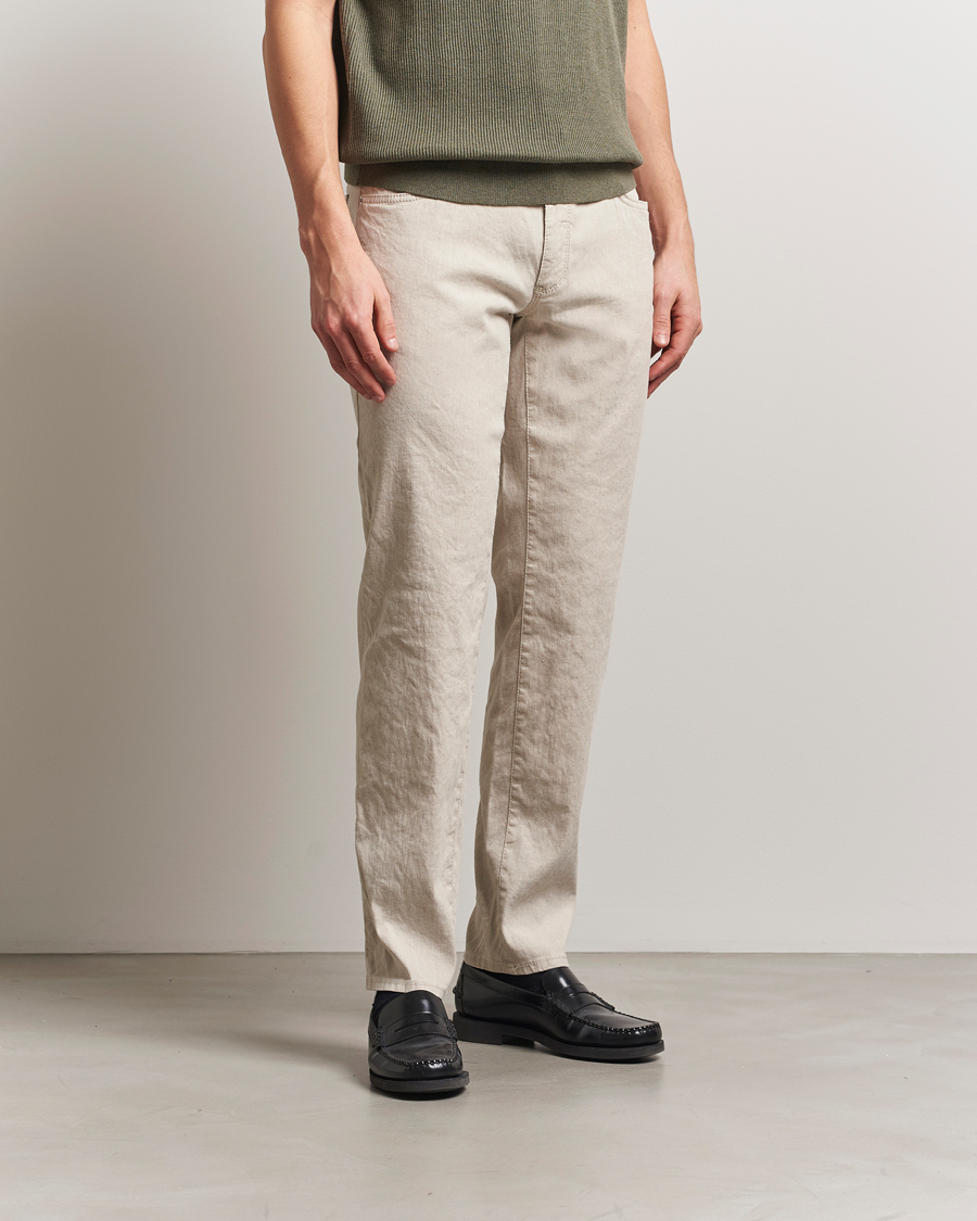Herren | Hosen | Brax | Cadiz Linen-Flex 5-Pocket Pants Beach