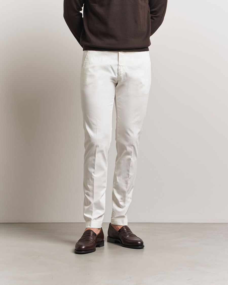 Herren | Hosen | Briglia 1949 | Slim Fit Cotton Chinos White