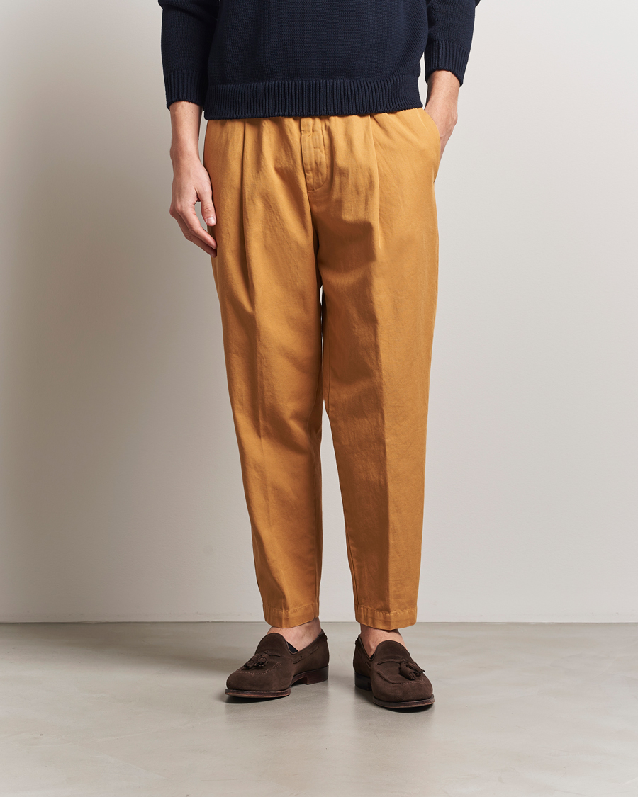 Herren | Hosen | Briglia 1949 | Cotton/Linen Drawstring Pants Rust