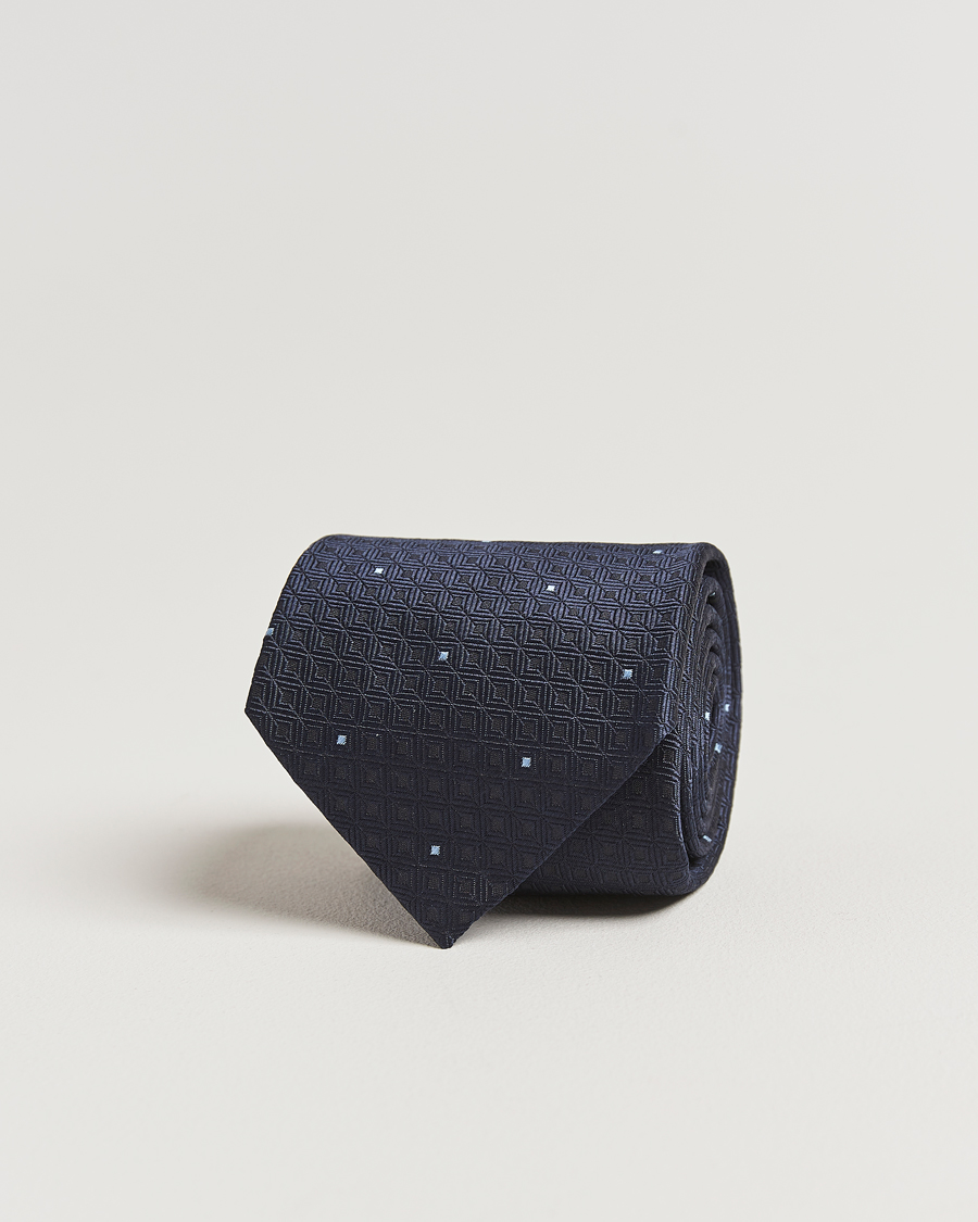 Herren | Krawatten | Brioni | Jacquard Silk Tie Navy