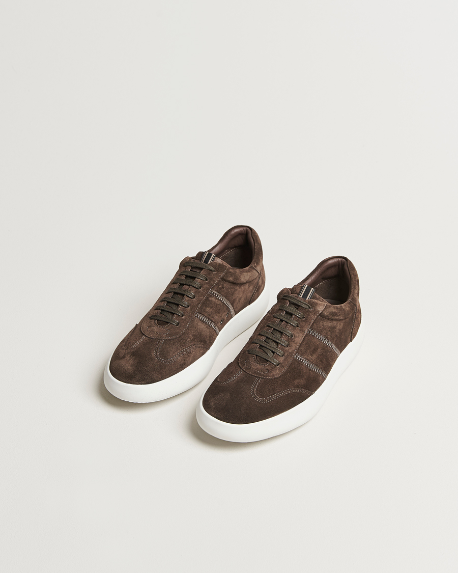 Herren | Sneaker | Brioni | Cassetta Sneakers Dark Brown Suede