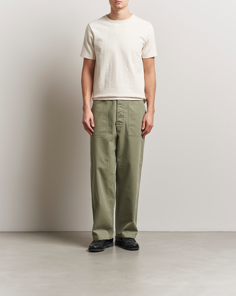 Herren | T-Shirts | Merz b. Schwanen | Relaxed Loopwheeled Heavy T-Shirt Nature