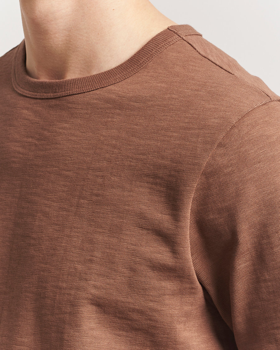 Herren | T-Shirts | Merz b. Schwanen | Relaxed Loopwheeled Heavy T-Shirt Nut