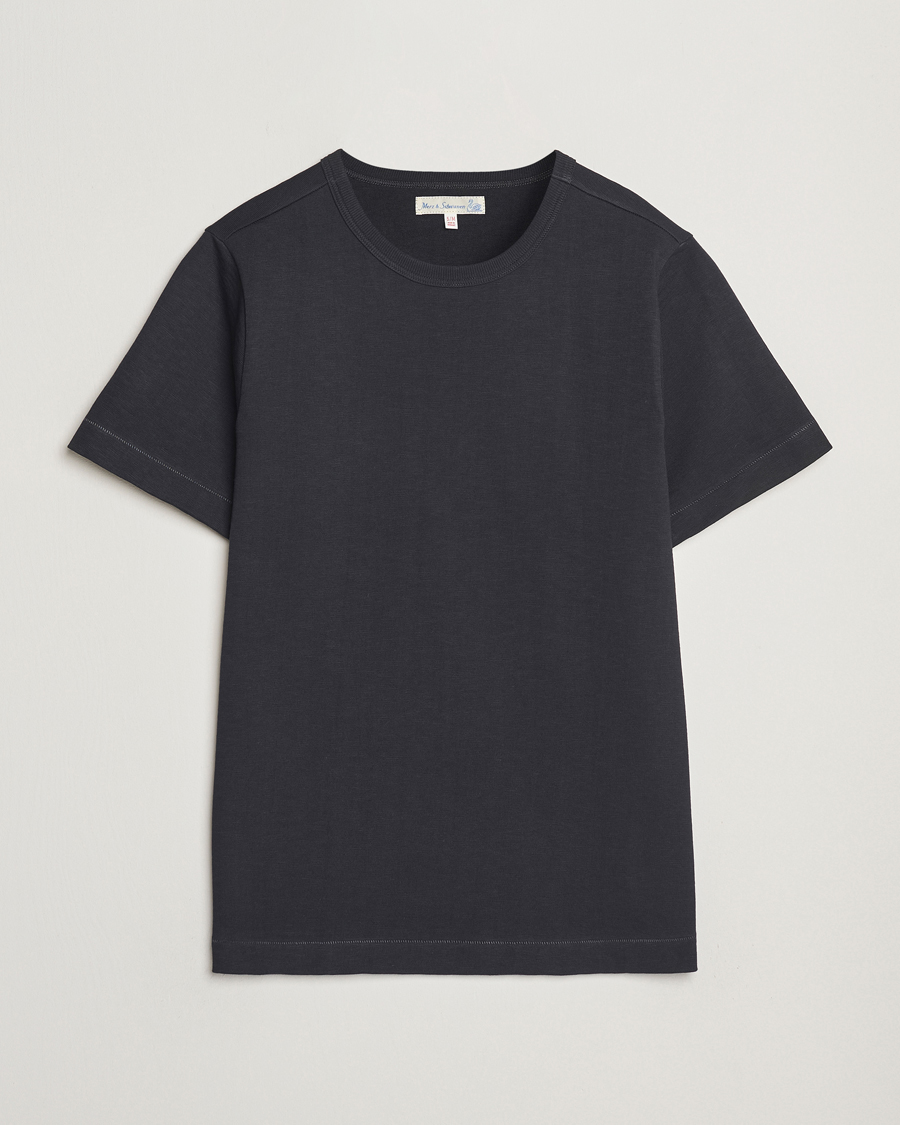 Herren | T-Shirts | Merz b. Schwanen | Relaxed Loopwheeled Heavy T-Shirt Charcoal