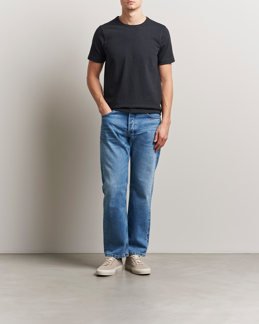 Herren | T-Shirts | Merz b. Schwanen | Relaxed Loopwheeled Heavy T-Shirt Charcoal