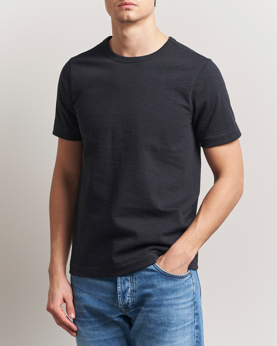 Herren | T-Shirts | Merz b. Schwanen | Relaxed Loopwheeled Heavy T-Shirt Charcoal