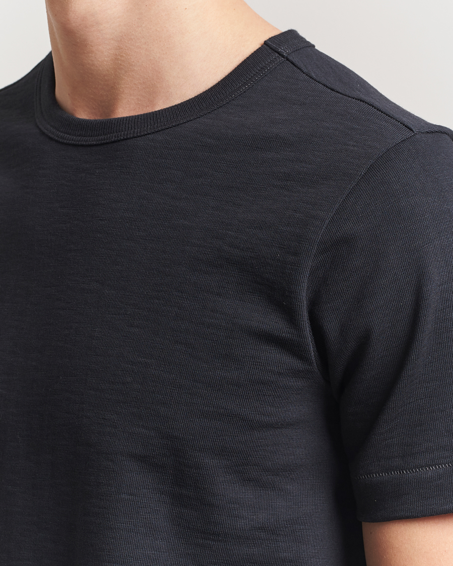 Herren | T-Shirts | Merz b. Schwanen | Relaxed Loopwheeled Heavy T-Shirt Charcoal