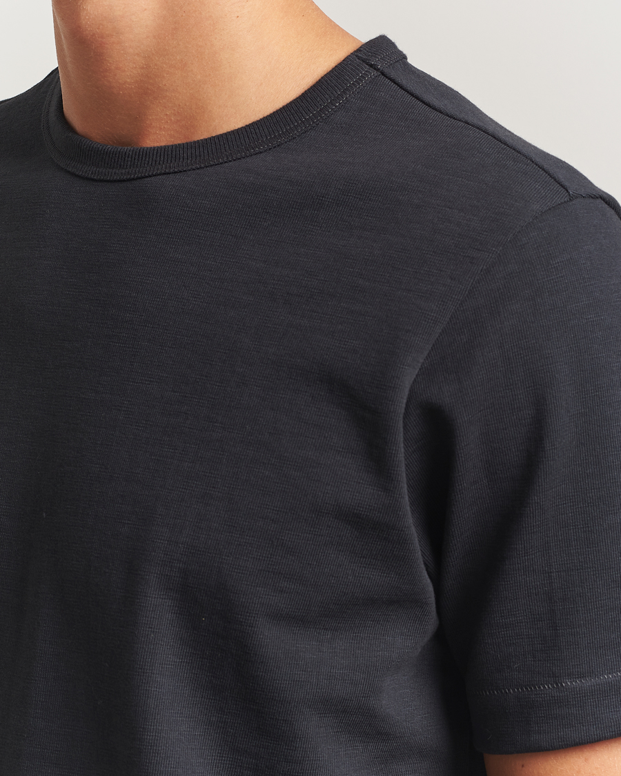 Herren | T-Shirts | Merz b. Schwanen | Relaxed Fit Loopwheeled Heavy T-Shirt Charcoal