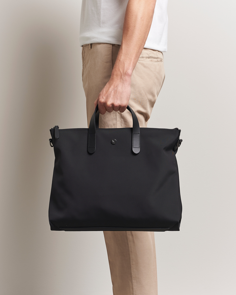 Herren | Taschen | Mismo | M/S Canvas Slim Brief Eclipse Black/Black