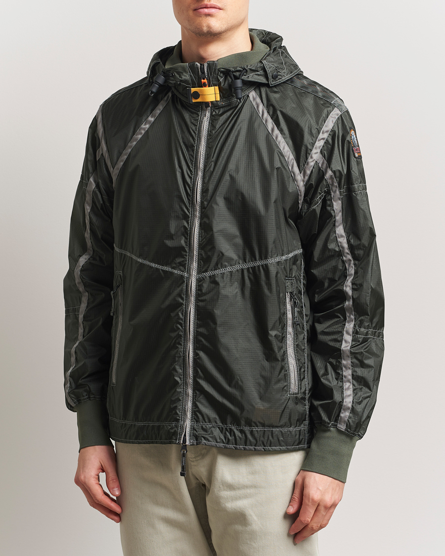 Herren | Jacken | Parajumpers | Edge Nylon Double Ripstop Hooded Jacket Thyme Green