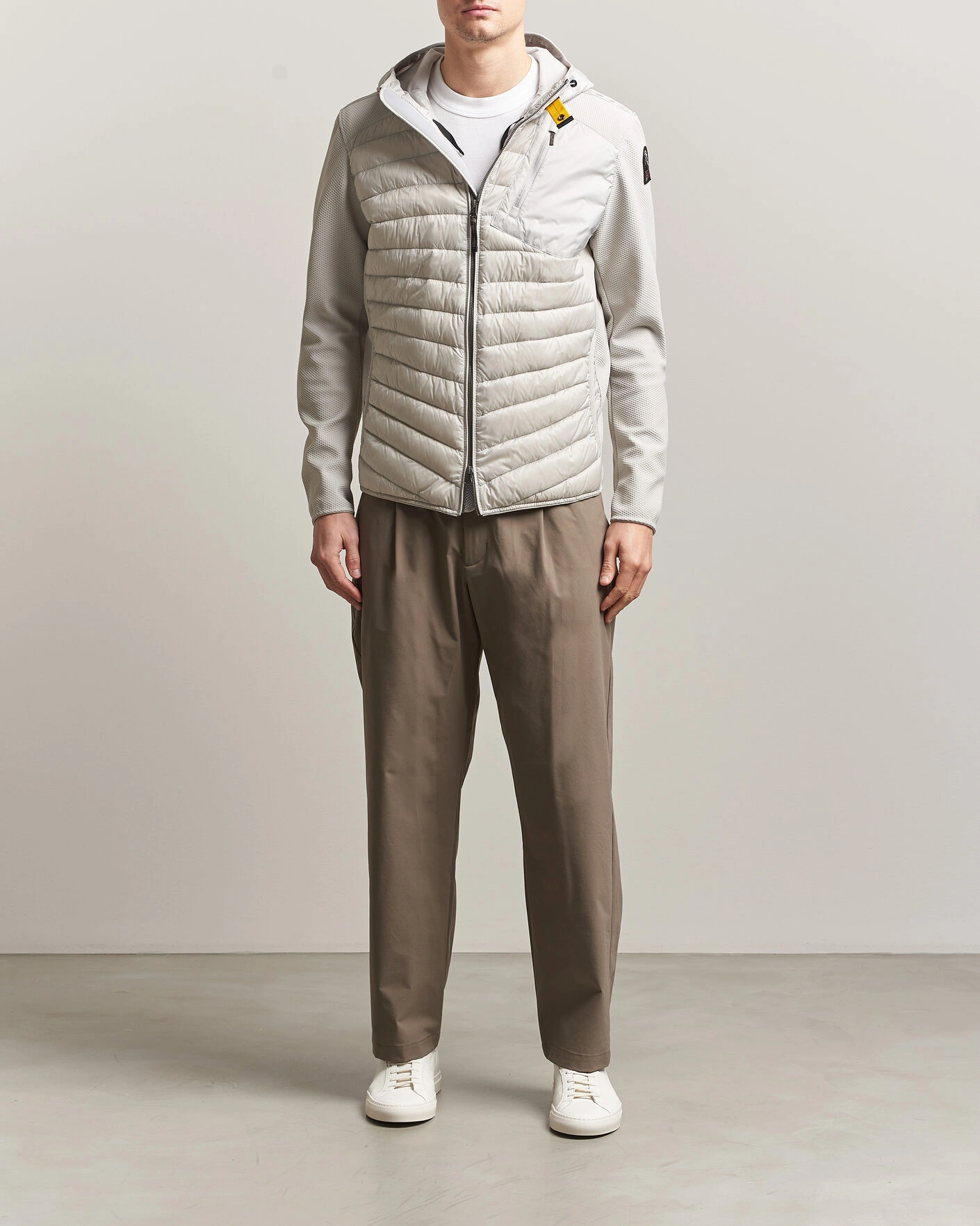 Herren | Jacken | Parajumpers | Nolan Mesh Hooded Hybrid Ghiaccio