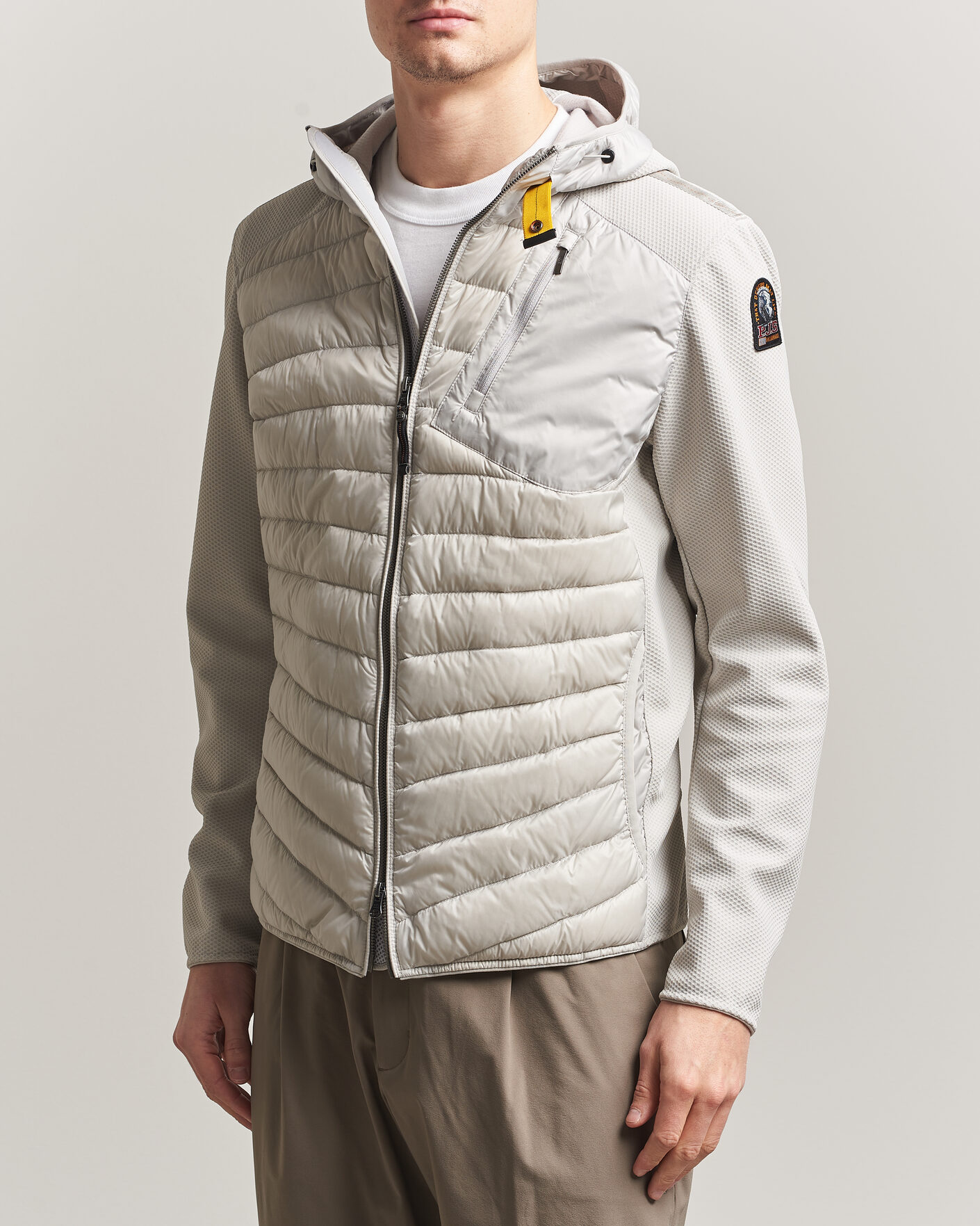 Herren | Jacken | Parajumpers | Nolan Mesh Hooded Hybrid Ghiaccio