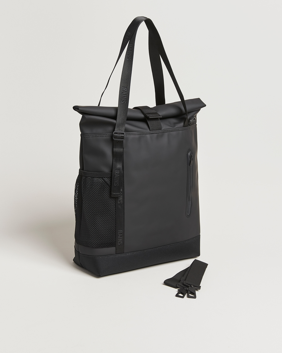 Herren | Taschen | RAINS | Trail Rolltop Tote Bag Black