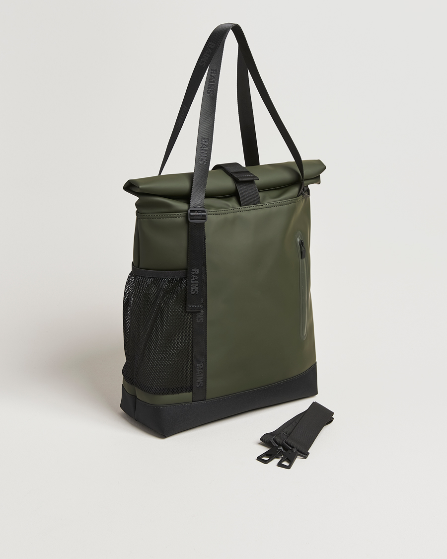 Herren | Taschen | RAINS | Trail Rolltop Tote Bag Green